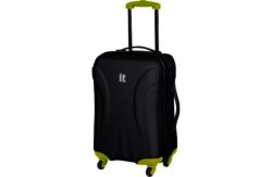 IT Luggage Small Expandable 4 Wheel Hard Case - Black.